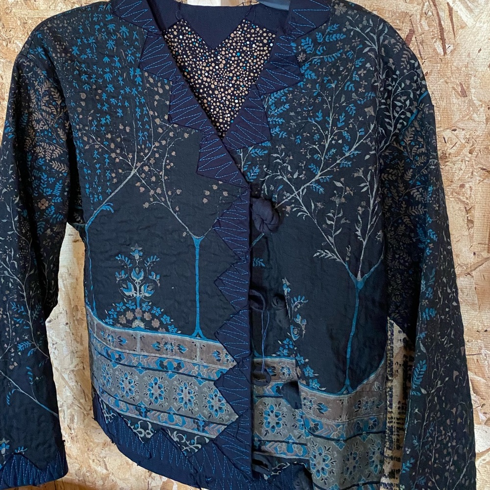 Handmade Lined Quilted Jacket, size small
Like new